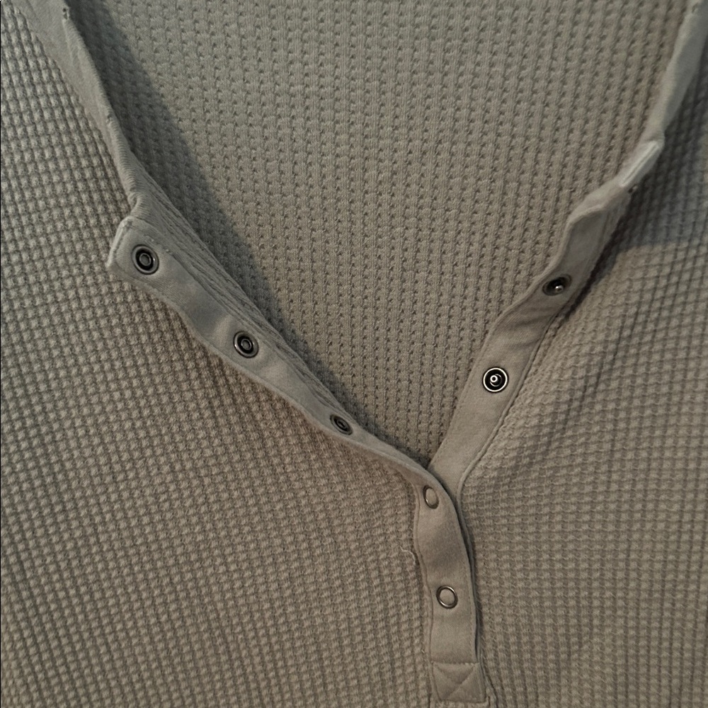 Aerie Sage Button Down Shirt - Picture 4 of 5